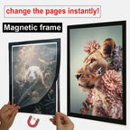 2/3/5/10pcs A4 8x12Inch Rubber Magnet poster frame Soft Self Diamond Painting Frames A4 Canvas Frames Advertising display frame