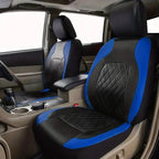 Luxury PU Leather Car Seat Cover Set Full Coverage Anti-Scratch Fits Sedan/SUV/Truck  Universal Protection Easy Installati amagi