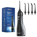 Water Floss Portable Cordless F18 Water Flosser 3 Cleaning Modes Waterproof Rechargeable Water Cleaner 4 Nozzles Clean Gums
