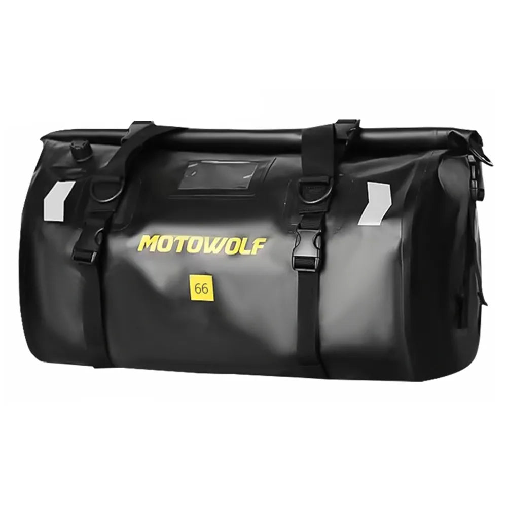 Motorcycle Dry Bag Waterproof Reflective Tail Duffle Bag Skiing Travel Hiking Camping Boating Riding Fishing Outdoor Luggage