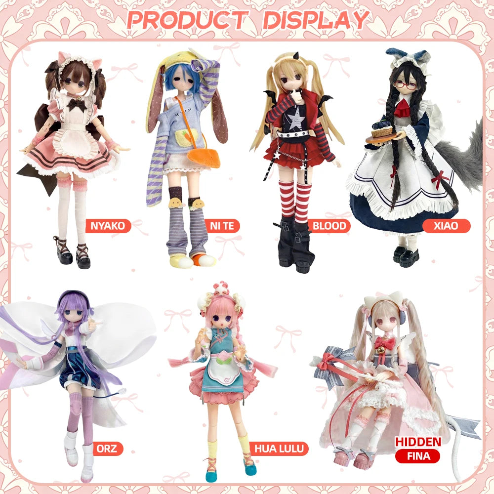 Oioi Studio 1/6 BJD Blind Box Movable Joint Doll Figure Mystery Toy 1pc