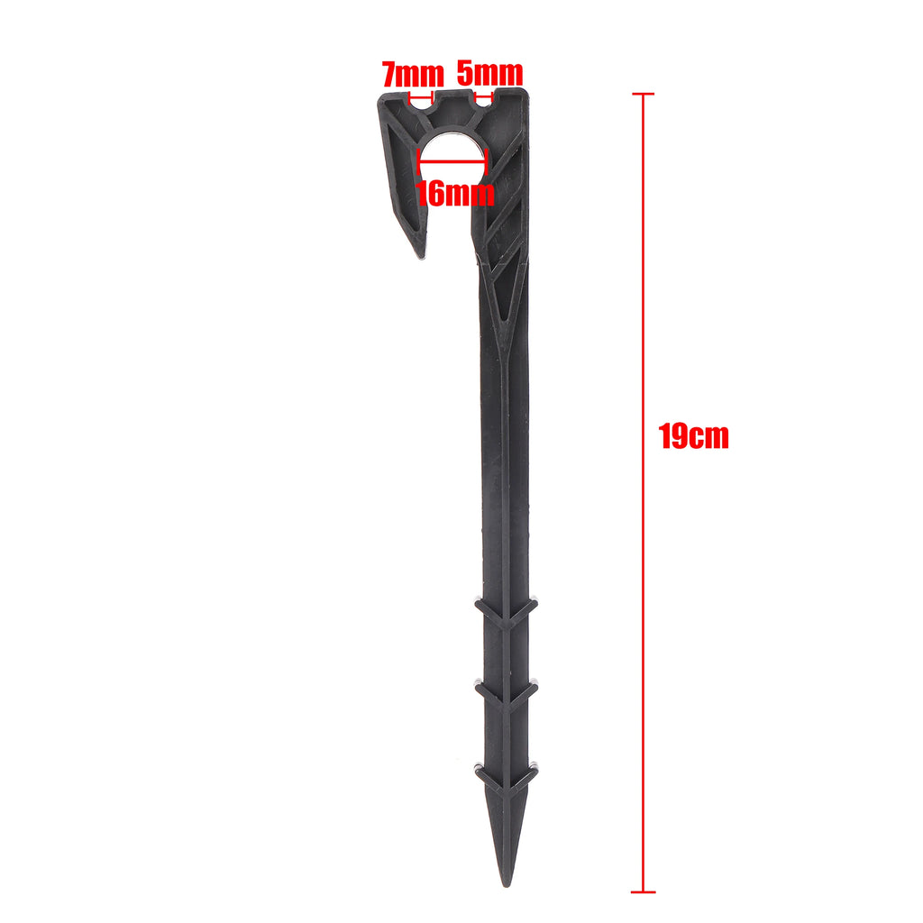 New Ground Stakes 3/5mm 4/7mm 16mm Fixed Stakes Tube Fixed Holder Micro-Spray Drip Irrigation Dripper Stand Watering Tool 30Pcs