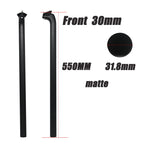 3K Carbon Bike Seatpost 31.8/33.9/34.9mm 550/600/650mm Matte, Front/Back