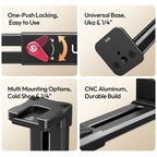 Ulanzi CA15 OneLock Tablet Clamp Metal Tablet Clamp for iPads/Tablets 4.7-12.9in with 1/4'' Screw Hole and Uka Base