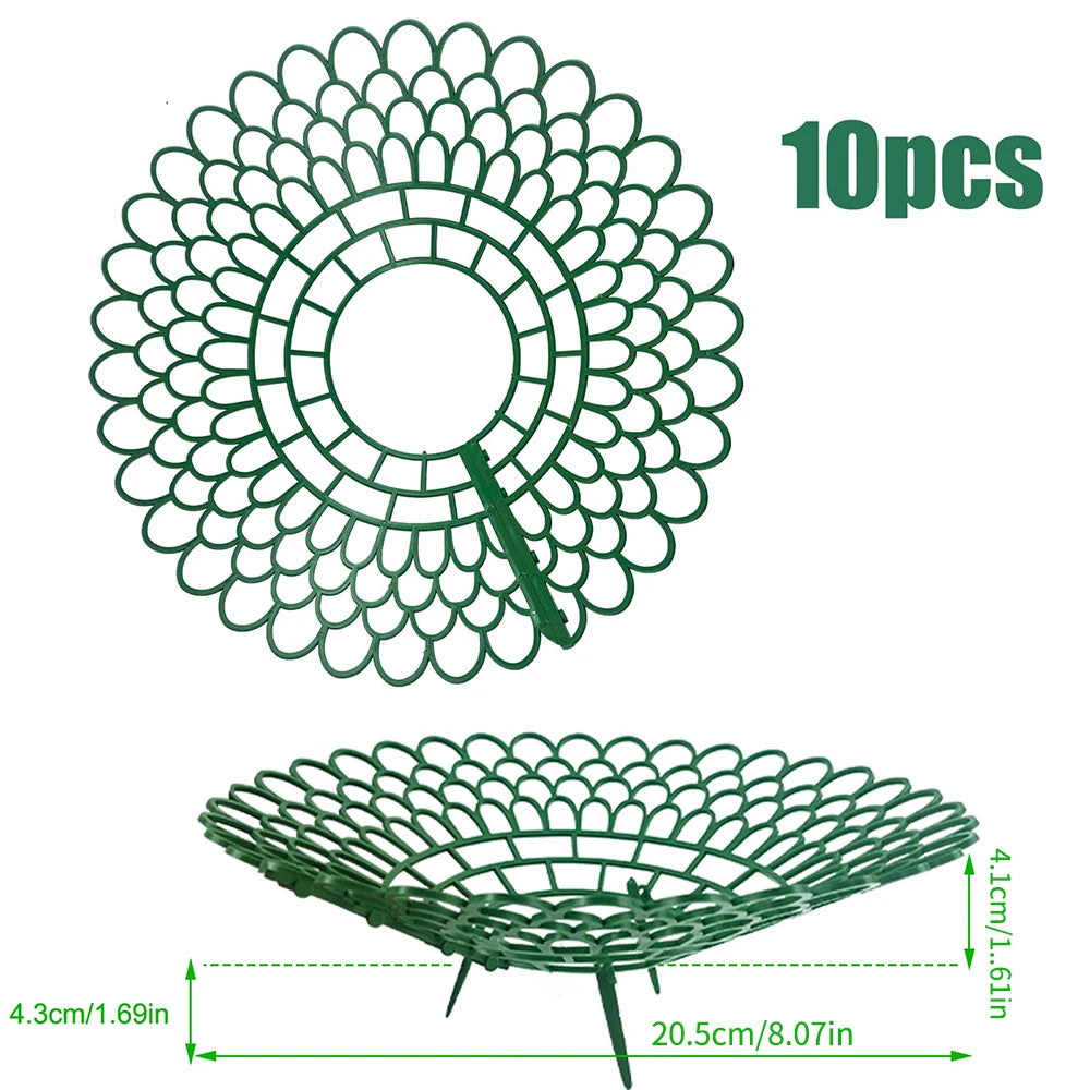 10PCS Strawberry Supports With 3 Sturdy Support Feet Keeping Plant Fruit Stand Vegetable Growing Rack Garden Tools