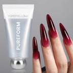 YOKEFELLOW PUREFORM Poly Gel Nail Extension Gel 50g Hard Builder Gel Pink Red