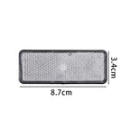 Electric Scooter Rear Reflector Night Safety Warning Plate Waterproof High Bright Universal Motorcycle Car Truck Trailer Parts