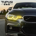 BMW F30 F31 DRL Angel Eyes Yellow LED Daytime Running Lights 6V Upgrade For 320i 330i 340i 2016-2019 Front Bumper Light | TUPUSI