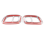 For 2020-2022 Mercedes-Benz GLC GLE GLS W167 X253 X167 stainless steel tail throat exhaust muffler pipe cover paper accessories