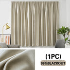 1 piece deluxe no-punch blackout curtains, high blackout portable paste design firm, suitable for bedroom living room kitchen