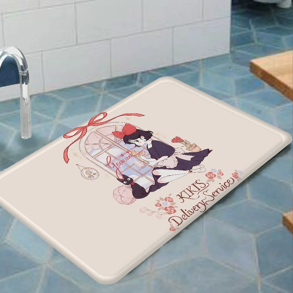 KiKi Jiji Cat Room Mats Nordic Style Home Doormat Bathroom-Toilet Mats Bedroom Hotel Decor Mat