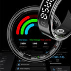 R11C Display Screen Smartring Men Women Gesture Swipe Video Waterproof Smart Ring Charging Case Health Monitor For Android IOS
