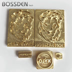 BOSSDEN Customized LOGO Leather stamp Copper Brass Wood Paper Skin Bread Cake Die Heating Emboss Mold Letter Metal Stamp Brand