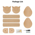 Cat Scratching Posts with 2 Perches Platforms Wall Mounted Climbing Shelves Sisal Scratcher For Cats Tree Tower Pet Accessories