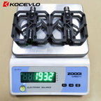 KOCEVLO Carbon Fiber Pedal Ultralight 195g MTB Titanium Shaft 3 Bearings Road Bike Pedal Anti Slip Racing Pedal