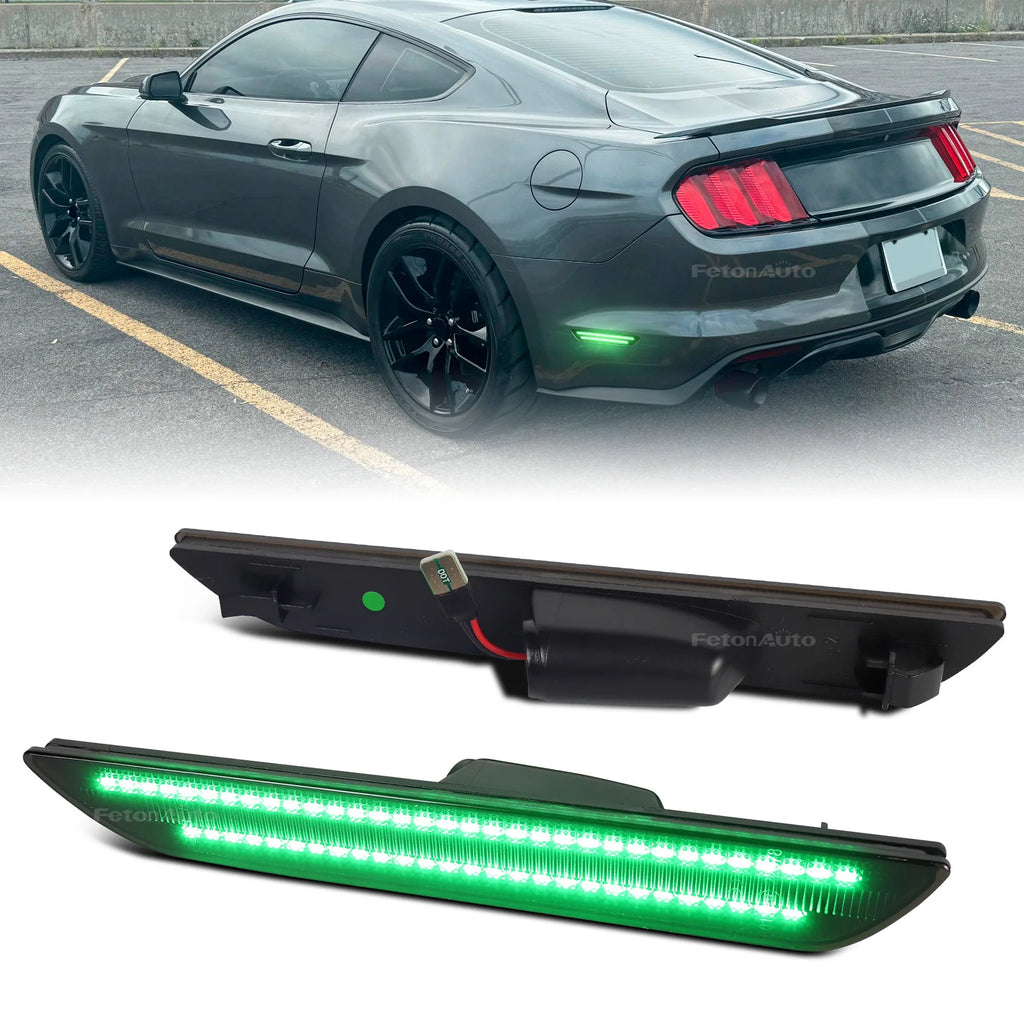 Dynamic Scan Rear Side Marker Light Indicator LED Fender  Lamp for Ford Mustang 2015 2016 2017 2018 2019 2020 2021 2022 2023