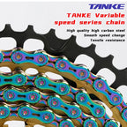 TANKE Bike Chain 8/9/10/11/12 Speed 116/126 Links MTB Road Bicycle Chain
