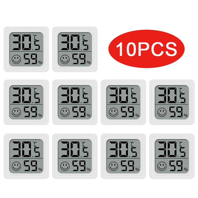 6-10pcs Digital Thermometer Hygrometer Indoor Mini Temperature LCD Electronic Monitor Hygrometer Outdoor Room Baby