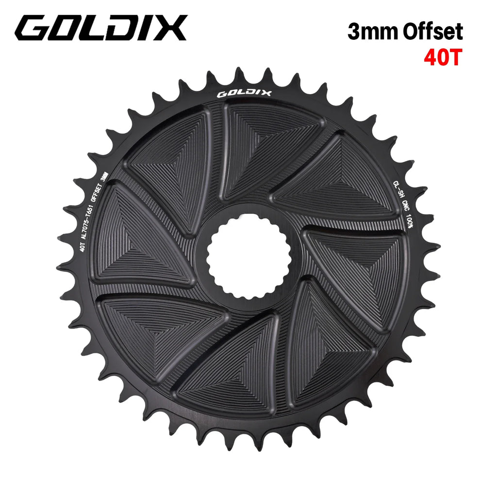 GOLDIX Directly install AERO Chainring Wide Narrow Teeth CNC Hollow Cutting Machining for SHIMANO M8100 M9100 M7100 M6100 Crank