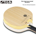 STIGA Five-Layer Pure Wood S3000 S2000 WRB Professional Table Tennis Racket Primary Table Tennis Blade