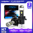 XSTORM H7 LED Projector Lens Car Headlight Canbus 60000LM 500W Car h7 LED Lights Bulbs 3570 CSP Turbo Lights Motorcycle Lights