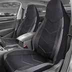 AUTOKING High Back Bucket Universal Seat Protector Breathable Mesh Fabric Carbon Fiber Texture Seat Car Seat Cover Cushion
