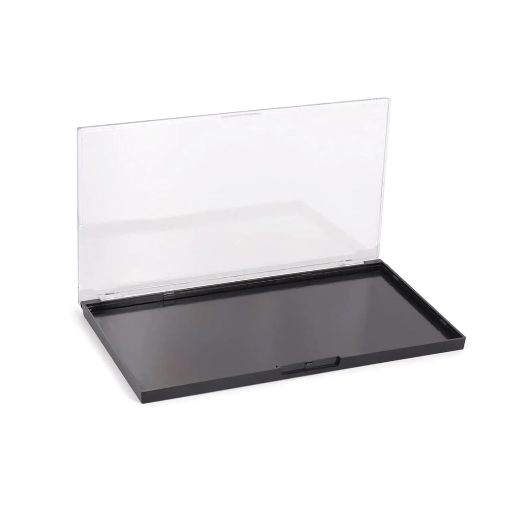 Magnetic Makeup Palette with Clear Top, 3Pack Empty Eyeshadow Dispensing Storage Box with 20Pcs Adhesive Metal Stickers