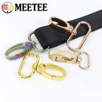 50Pcs Metal Strap Buckles Swivel Lobster Clasp Bag Webbing Trigger Snap Hooks Handbag Carabiner Hangers DIY KeyChain Accessories