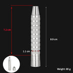 Men's Manual Shaver Accessories 316 L Stainless Steel Double Edge Safety Razor Handle（Without Head）