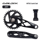 GOLDIX MTB Crankset BSA 24mm 165mm 170mm 175mm Direct Mount R-SPEC Trail Hollow Bike Crank Spindle DH AM XC for Shimano SRAM