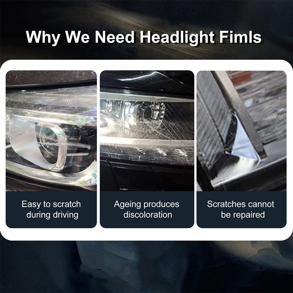 PPF Car Paint Protection Headlight Film for Tesla Model Y Juniper 2025-up Transparent Protective B-pillar Tail light Film