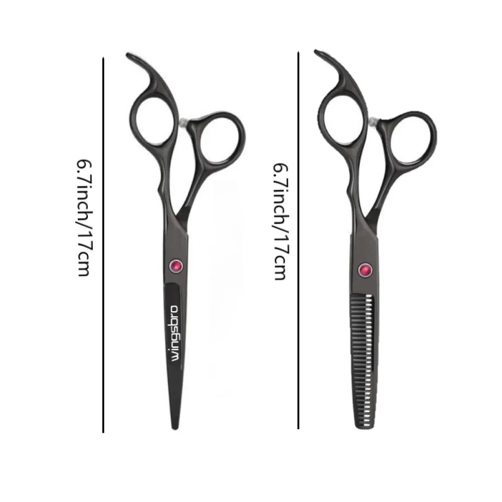 6 inch Cutting Thinning Styling Tool Hair Scissors Set Stainless Steel Salon Hairdressing Shears Professional Barber Scissors