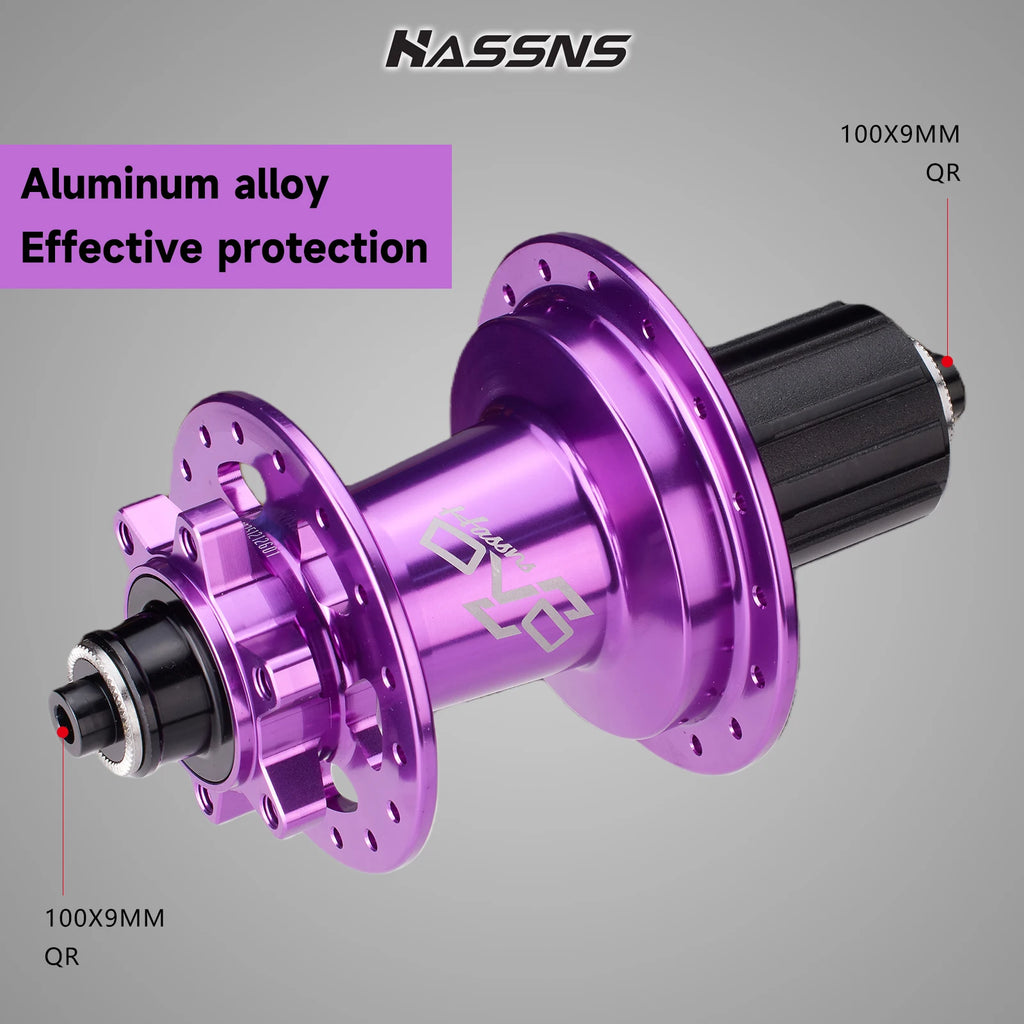 HASSNS DVO9 Hub 360 Sound Mtb Cube 32 Holes Bearing Hub Rear Bicycle Bushings Mountain Bike 9 Paws Noisy Cube 8-12 Speed Cycling