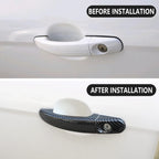Door Handle Cover for Ford Focus 2 MK2 2005 - 2011 Focus 3 MK3 2012 - 2018 Car Door Handles 4Pcs Carbon Fiber Sticker Trim