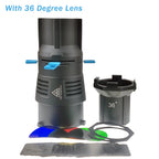 Focalize Conical Snoot Bowens Mount Photography Photo Condenser with Built-in Geometric Sheet Shapes Gobo Filter Gels
