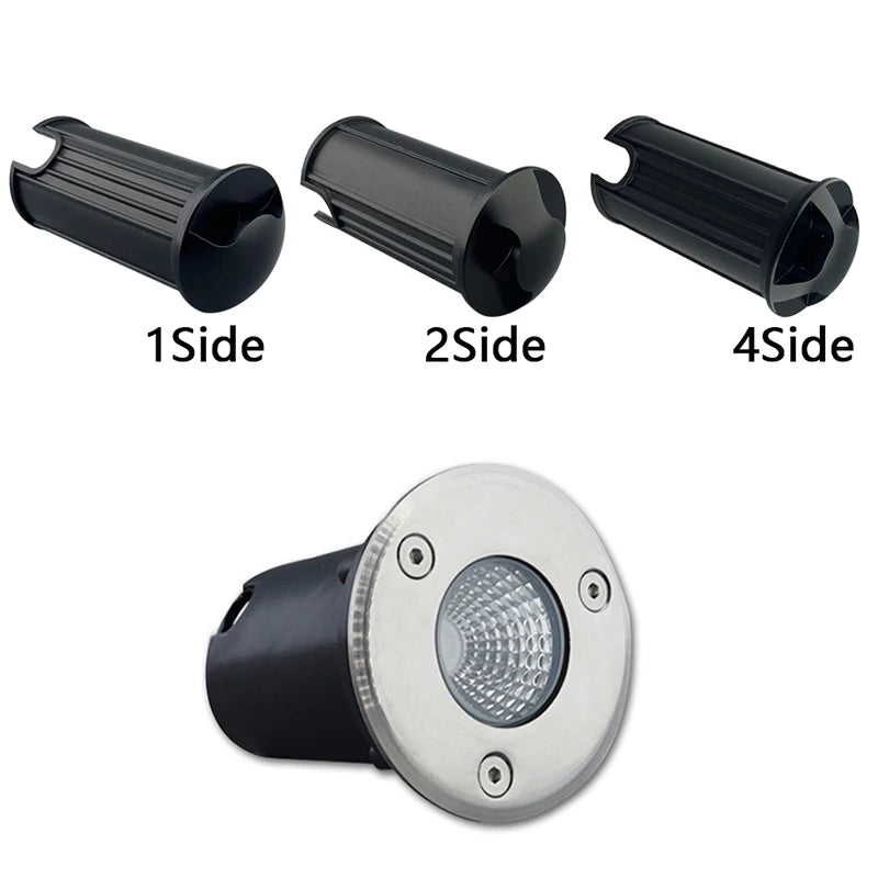10PCS/lot IP67 Outdoor Lighting 1W3W5W for Garden Yard Step Stairs Floor Deck Recessed Inground Lamps LED Underground Spotlight