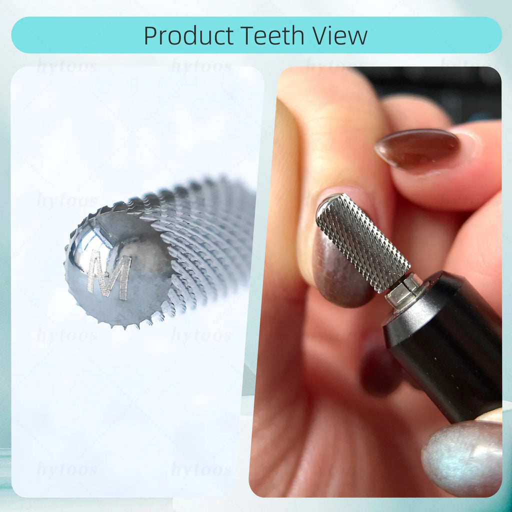 HYTOOS 5.35mm Safety Barrel Nail Drill Bit – Pro Gel Polish Removal Bit for Electric Nail Files Fast & Safe Acrylic & Poly Gel