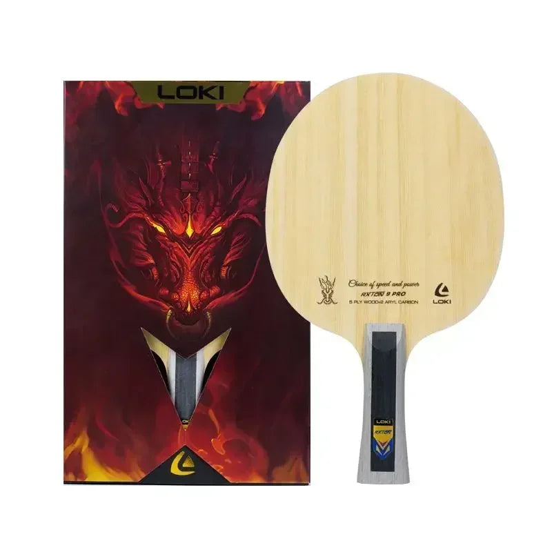 LOKI-Ryzen 11 Table Tennis Bottom Plate, Professional Grade, Thunder God Table Tennis Racket, Offensive Type 5 Wood, 2 Carbon