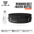 WRELS Waist Bag Invisible Elastic Running Belt Multi-Function Fanny Pack Waterproof Close-Fitting Marathon Waist Belt Bag