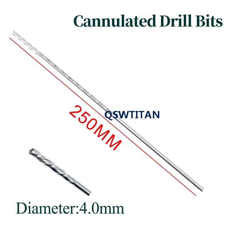 Orthopedics Cannulated Drill Bits Hollow Veterinary Orthopedics Instruments