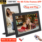 10.1 Inch Digital Picture Frame 1280 * 800 IPS HD Digital Photo Frame Electronic Album Picture Music Movie Clock Remote Control