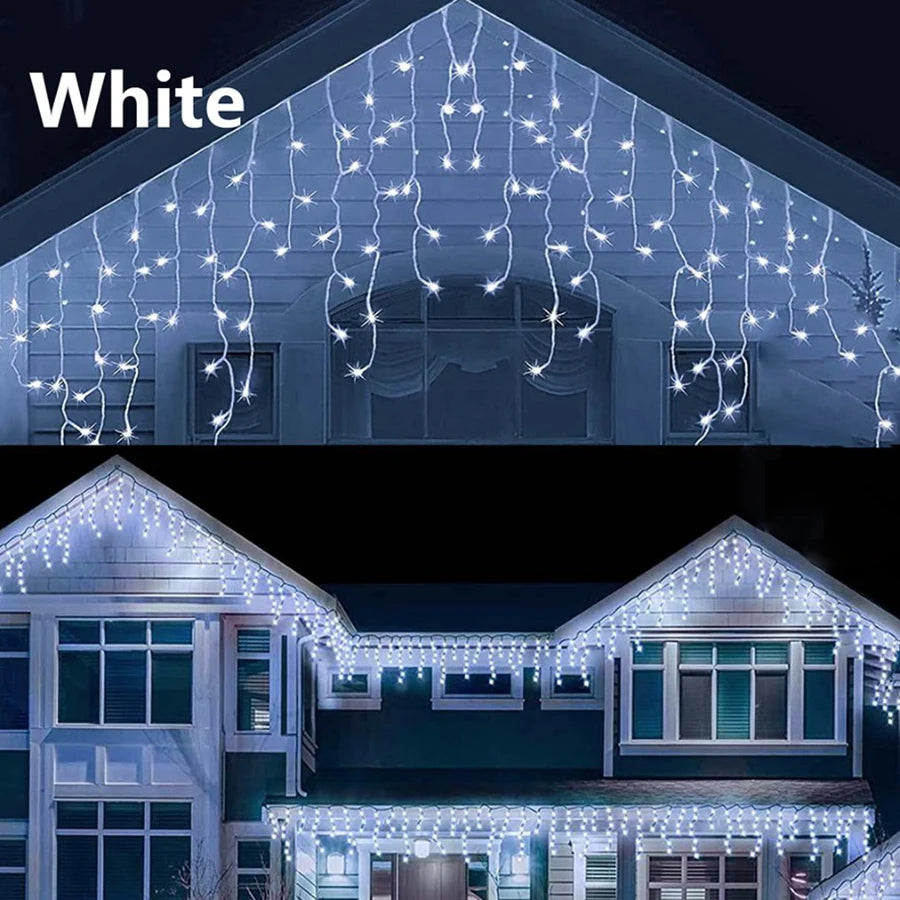 White Light / EU Plug / 12M 300LED