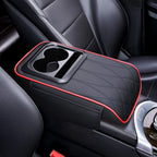 Center Console Armrest Cushion Multifunctional PU Leather Car Armrest Pillow with Cup Holder Height Increasing Part & Accessorie