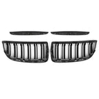 Pair E90 E91 Front Kidney Grille Car Front Bumper Grille Grill Double Slat Sport Kidney Grille Grill For BMW E90 E91 2005-2008