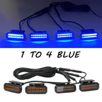 For GMC Sierra Center Front Grille Small Amber Light Front Grille Lights Daytime Running Warning Light