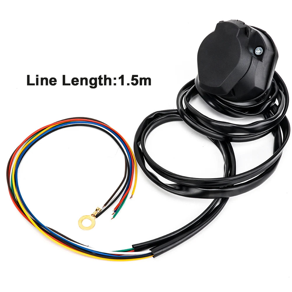 TIROL New 7 Pin Trailer Socket Cable 1.5M Wire for Car Trailer Wiring Connector Parts