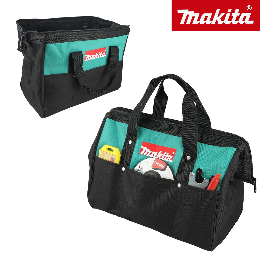 Makita Tool Bag 14.57in Double Layer Oxford Cloth Waterproof Electrician Storage, 1pc