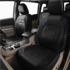 Luxury PU Leather Car Seat Cover Set Full Coverage Anti-Scratch Fits Sedan/SUV/Truck  Universal Protection Easy Installati amagi