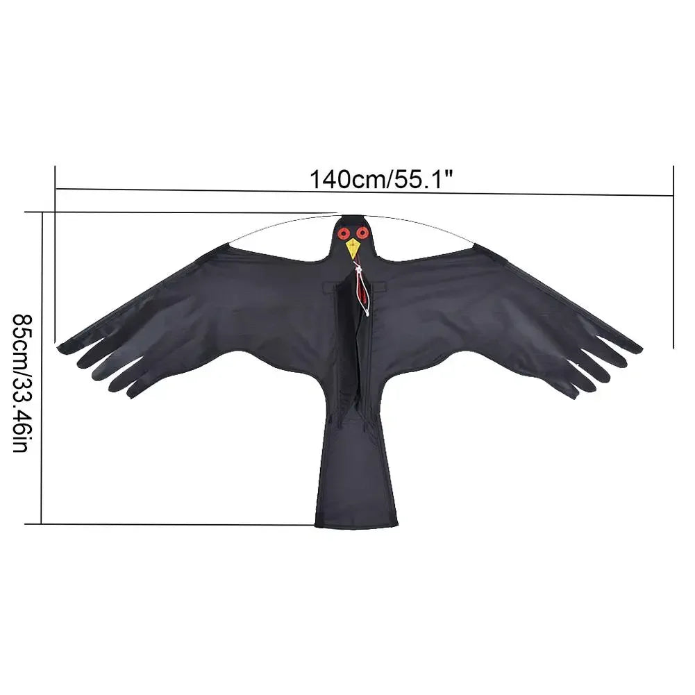Emulation Flying Hawk Kite Bird Scarer Drive Kite Bird Repellent for Garden Scarecrow Yard Bird Repeller Farm Decor No stick