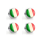 4pcs/set For Toyota GR Car Flag Metal Screws License Plate Bolts Auto Accessories For Toyota GR Gazoo Racing British Flag